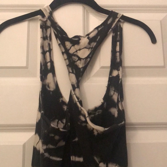 Black and white bleach wash maxi dress - Picture 4 of 4